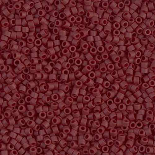 Perles Miyuki Delica 11/0 groseille opaque mat DB1584