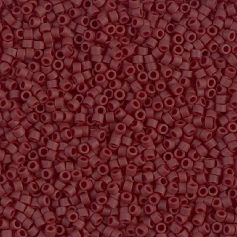 Perles Miyuki Delica 11/0 groseille opaque mat DB1584
