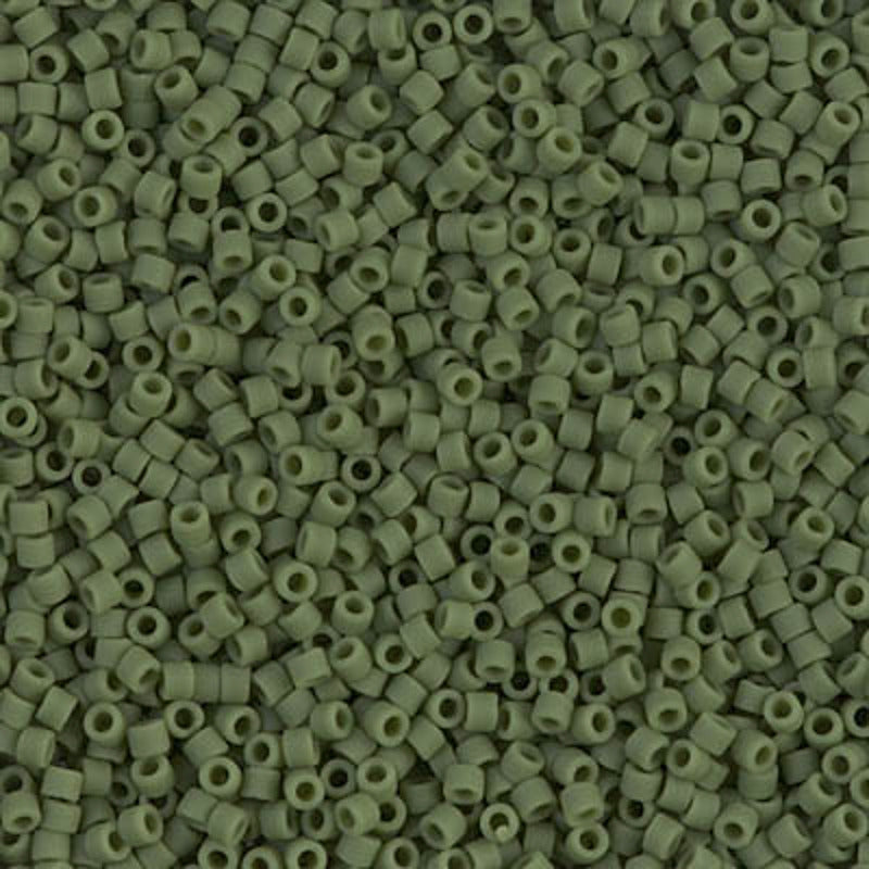 Perles Miyuki Delica 11/0 avocat opaque mat DB1585