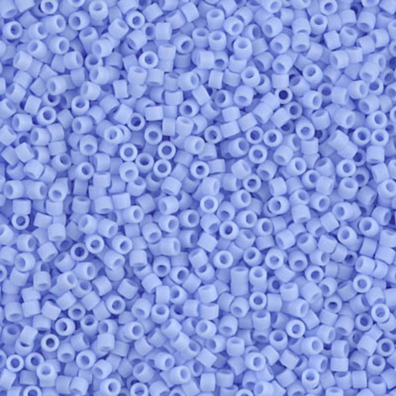 Perles Miyuki Delica 11/0 bleu agate opaque mat DB1587