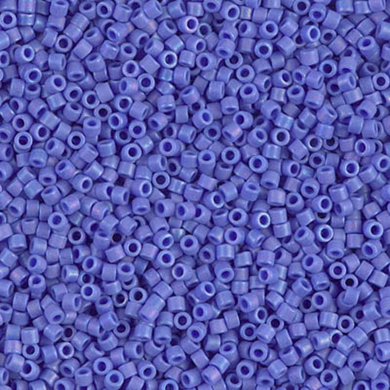 Perles Miyuki Delica 11/0 bleu cyan opaque mat AB DB1597