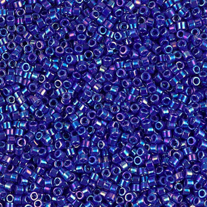 Perles Miyuki Delica 11/0 bleu cobalt opaque AB DB0165