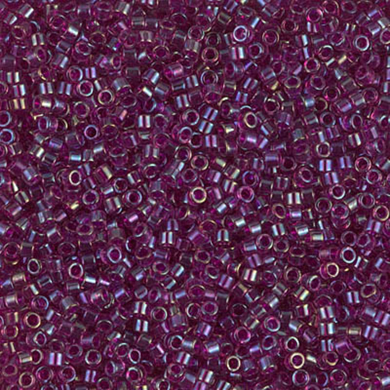 Perles Miyuki Delica 11/0 améthyste doublé fuchsia AB DB1747
