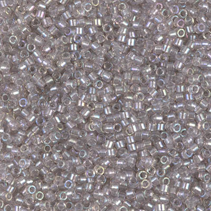 Perles Miyuki Delica 11/0 rose thé clair doublé étain scintillant AB DB1771