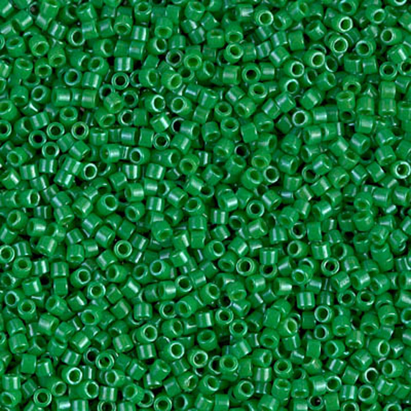 Perles Miyuki Delica 11/0 vert prairie opaque teinté DB0655