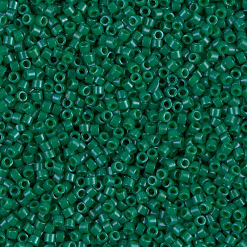 Perles Miyuki Delica 11/0 vert jade opaque teinté DB0656