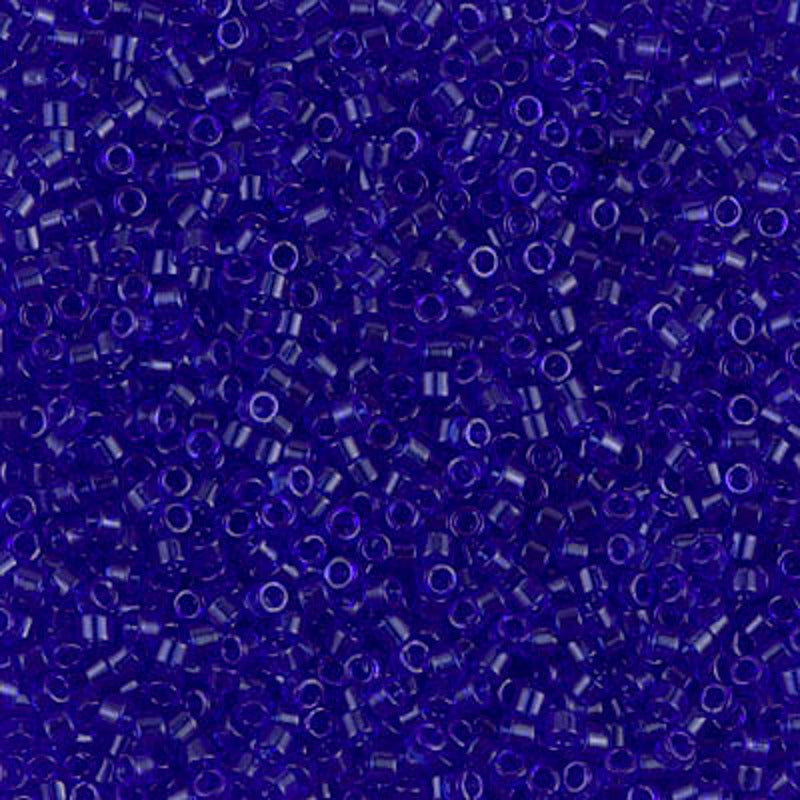 Perles Miyuki Delica 11/0 cobalt transparent DB0707