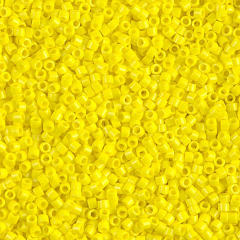 Perles Miyuki Delica 11/0 jaune opaque DB0721