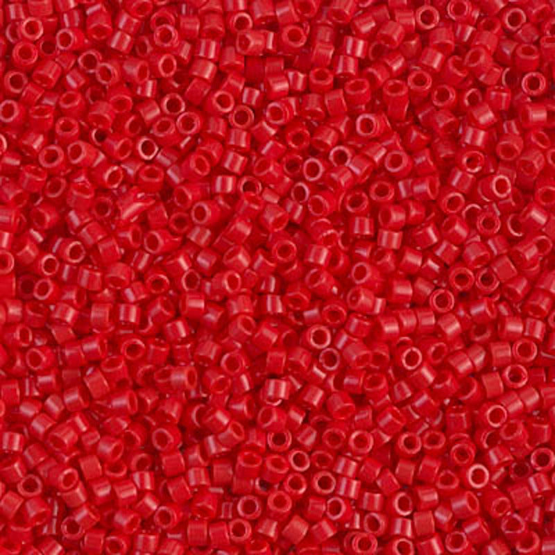 Perles Miyuki Delica 11/0 canneberge foncé opaque DB0723