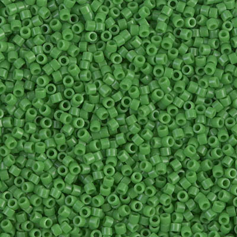 Perles Miyuki Delica 11/0 vert petit pois opaque DB0724