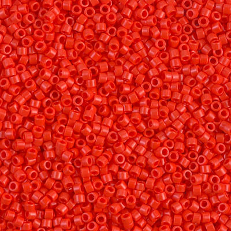 Perles Miyuki Delica 11/0 rouge Siam clair opaque DB0727