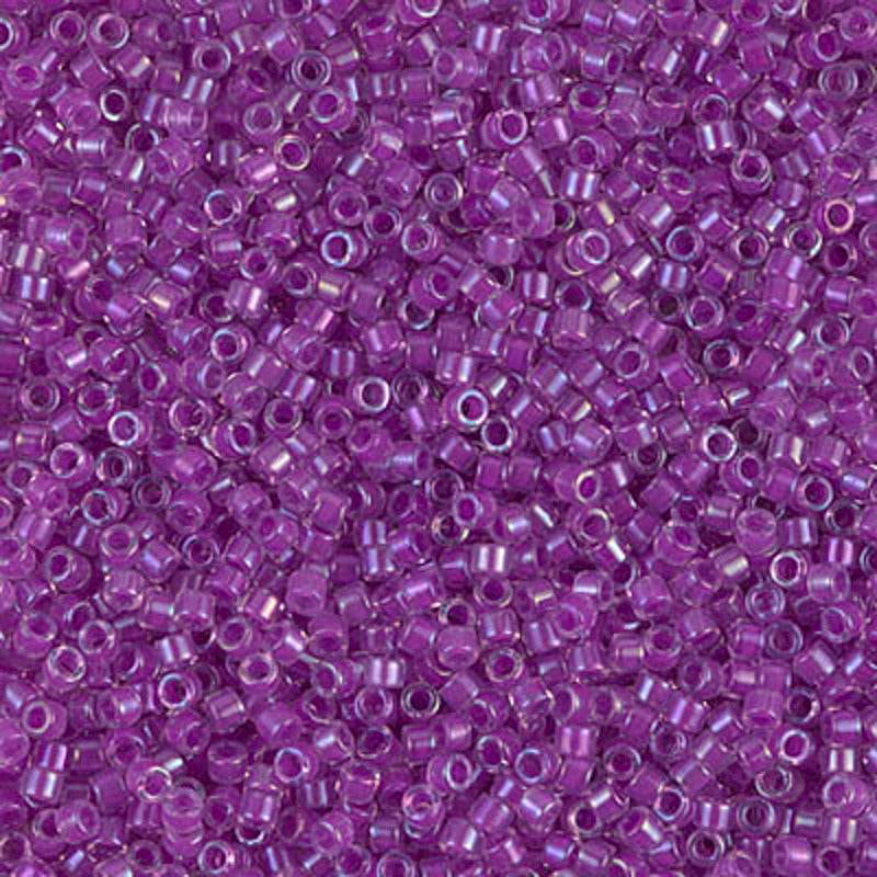 Perles Miyuki Delica 11/0 doublé lilas AB DB0073