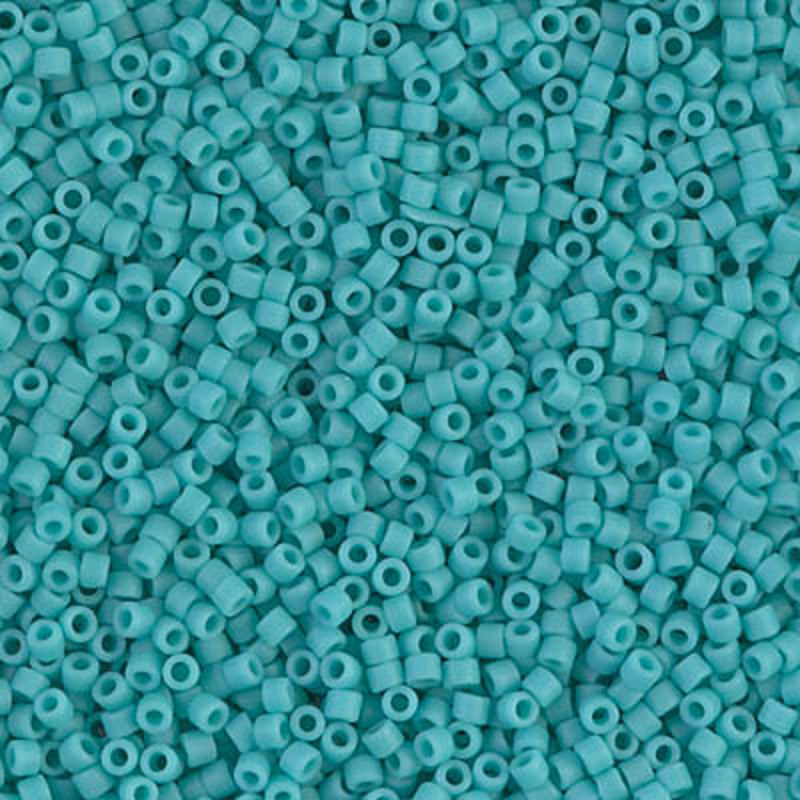 Perles Miyuki Delica 11/0 turquoise opaque mat DB0759