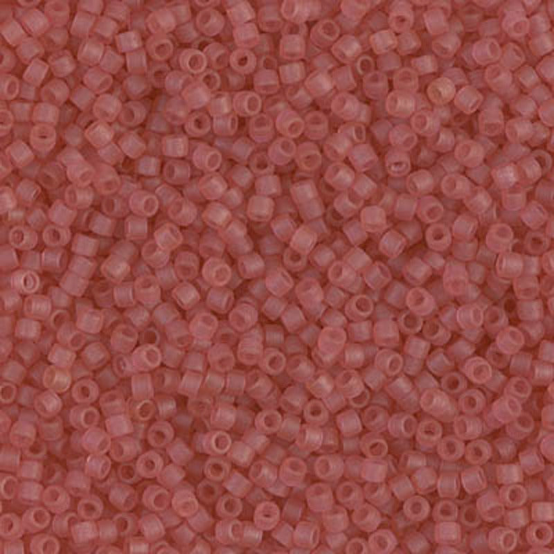 Perles Miyuki Delica 11/0 canneberge transparent mat teinté DB0778