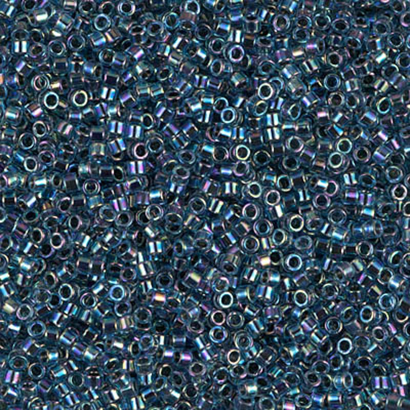 Perles Miyuki Delica 11/0 bleu doublé bleu AB DB0085