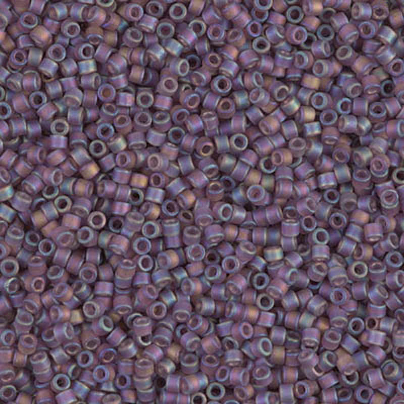 Perles Miyuki Delica 11/0 mauve transparent mat AB DB0869