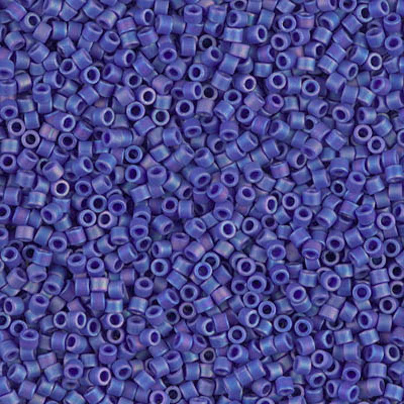Perles Miyuki Delica 11/0 bleu foncé opaque mat AB DB0880