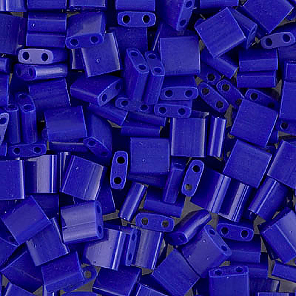 Perles Miyuki Tila 5 mm bleu cobalt opaque TL-0414