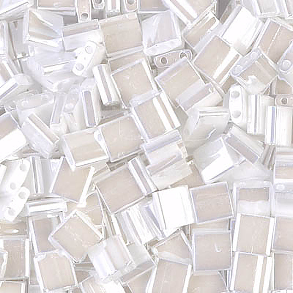 Perles Miyuki Tila 5 mm blanc nacré lustré TL-0420