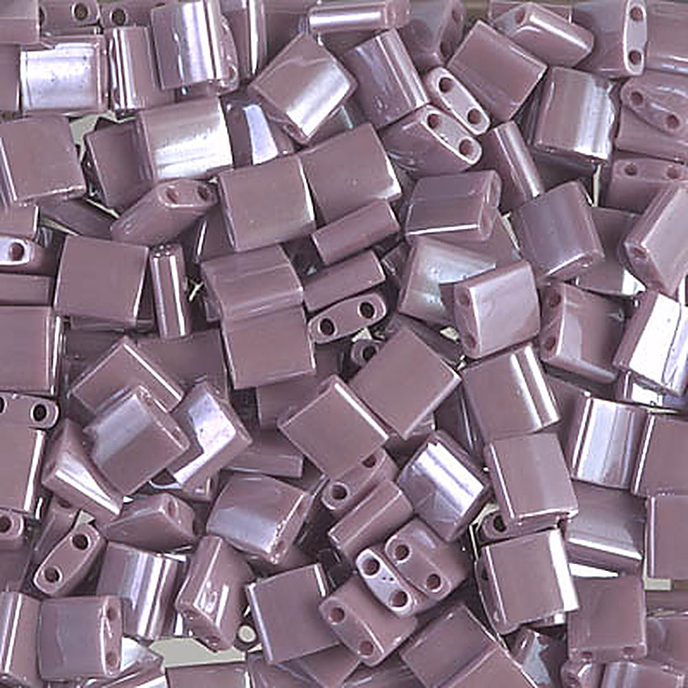 Perles Miyuki Tila 5 mm mauve opaque lustré TL-0437