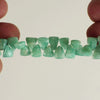 Vidéo des perles triangles facettées en amazonite naturelle