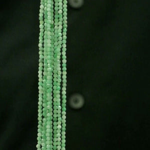 Vidéo du fil de perles rondes facettées 2 mm en émeraude naturelle non teintée, vert doux