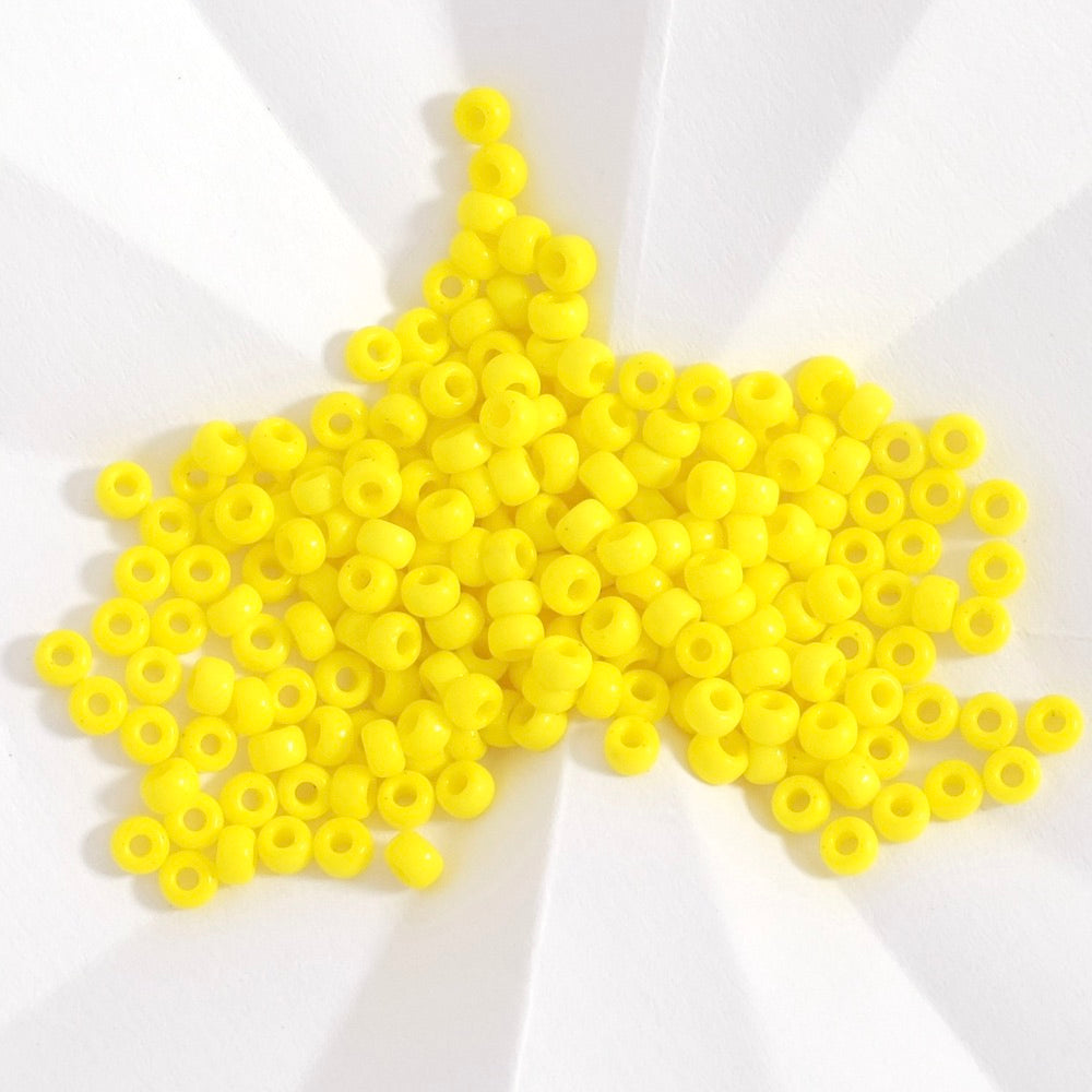 5 grammes de perles Miyuki Rocailles 8/0  N°404 jaune