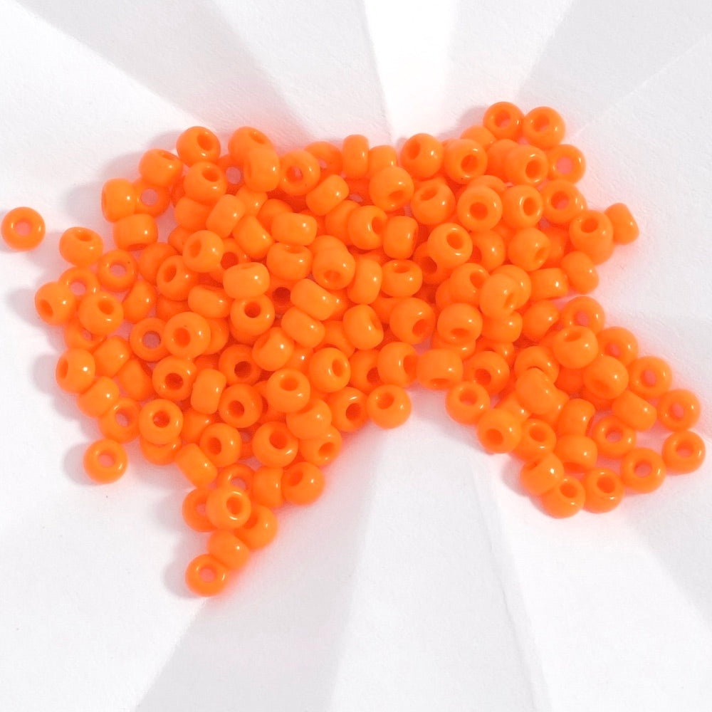 5 grammes de perles Miyuki Rocailles 8/0  N°406 orange