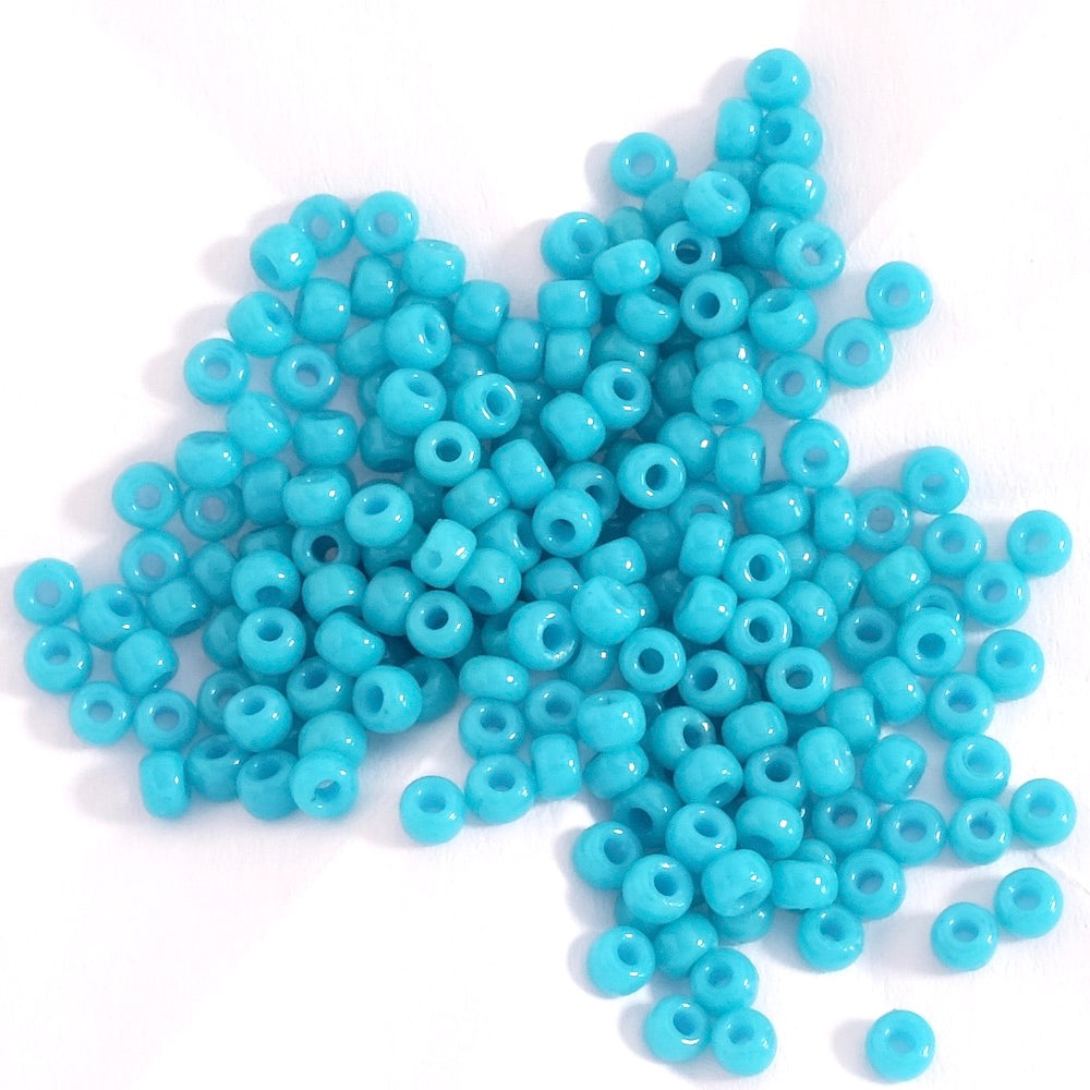 5 grammes de perles Miyuki Rocailles 8/0  N°480 bleu