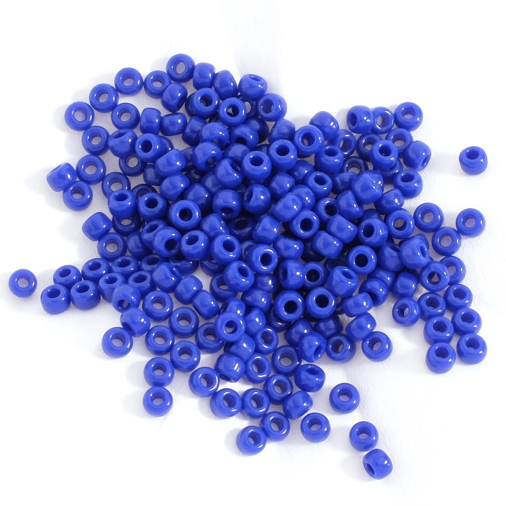 5 grammes de perles Miyuki Rocailles 8/0  N°414  bleu klein
