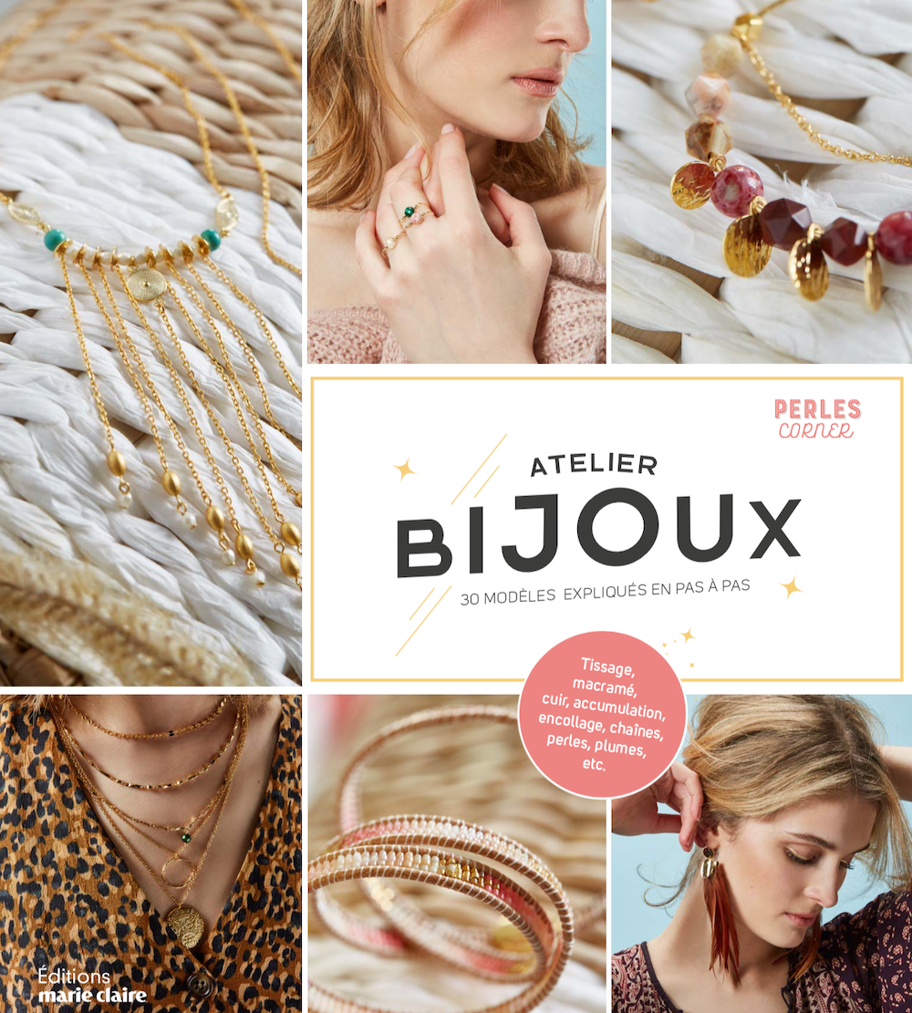 Livre Atelier Bijoux Perles Corner Edition Marie Claire
