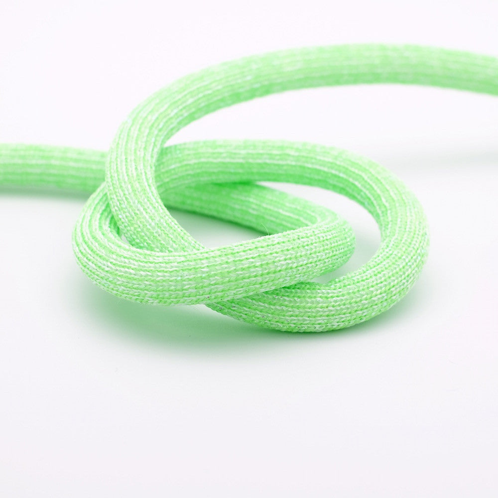 1 mètre de corde tressée Glitter 10mm vert néon