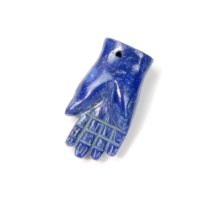 Pendentif Main en pierre naturelle Lapis Lazuli - Confiance