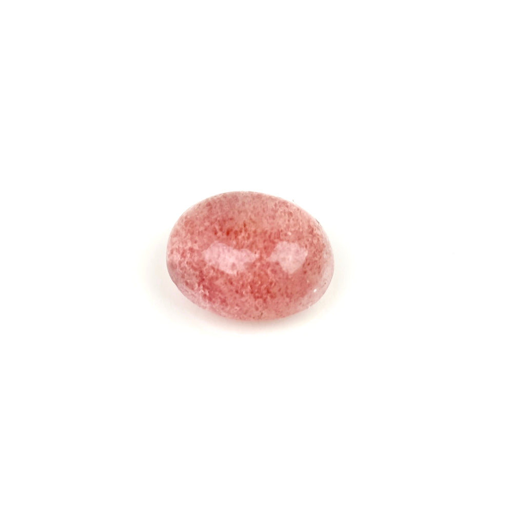 Cabochon pierre naturelle Ovale 8 x 10mm Quartz fraise
