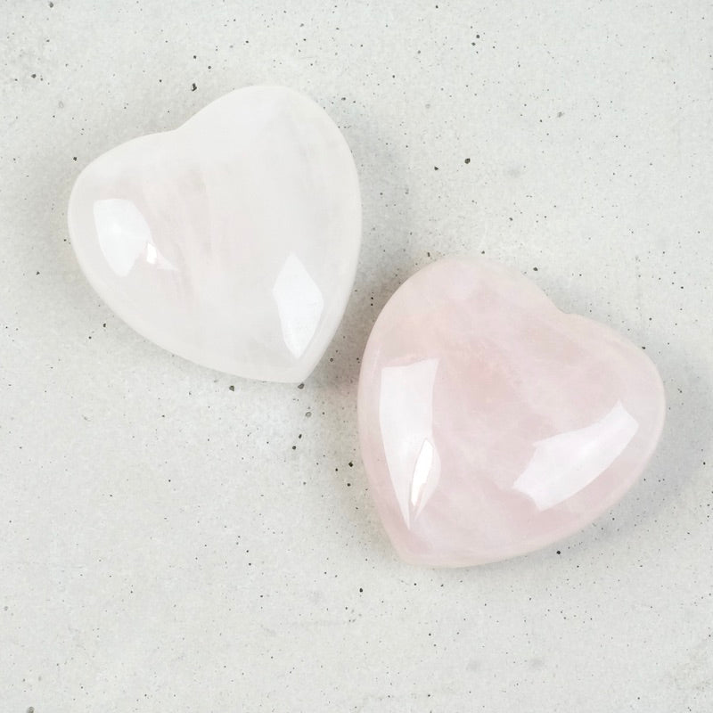 Coeur en Quartz Rose