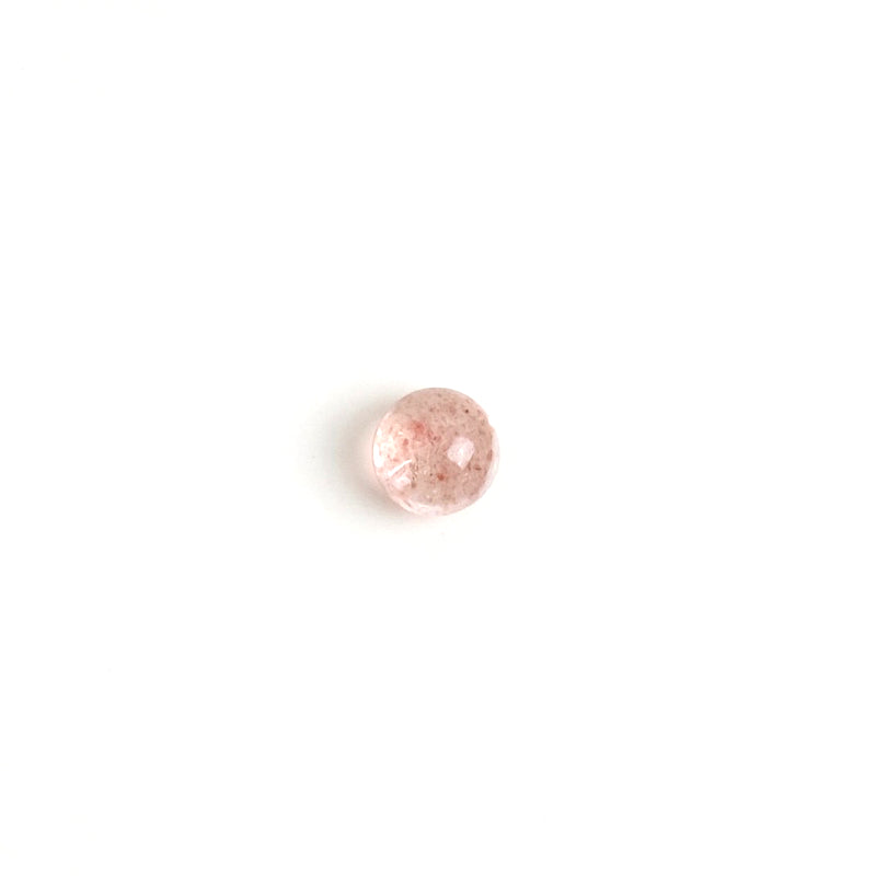 Cabochon pierre naturelle Rond 6mm Quartz fraise