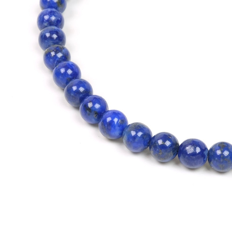 Fil de 38cm de perles naturelles rondes 6mm en Lapis Lazuli