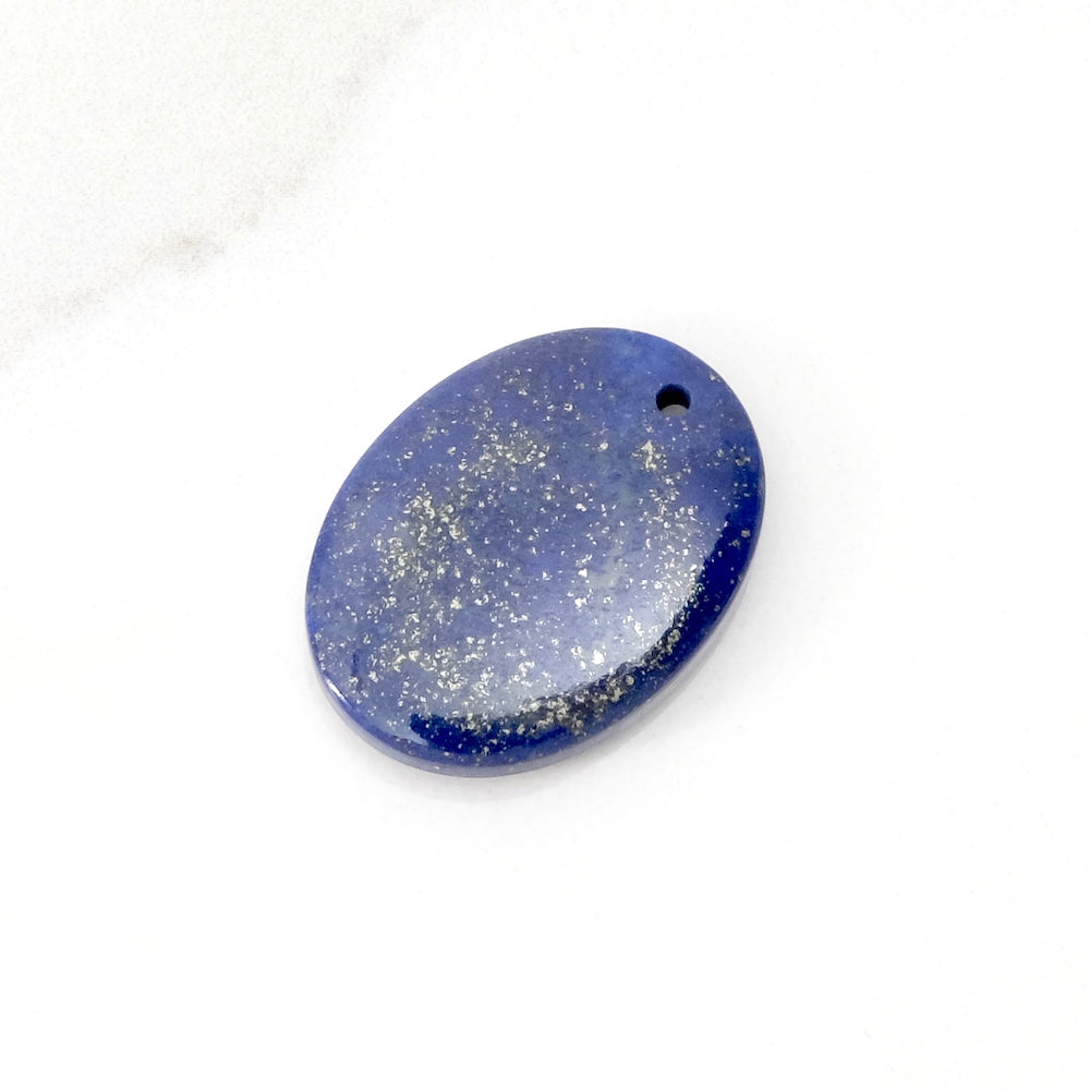 Pendentif Galet en pierre naturelle 15 x 20mm Lapis Lazuli