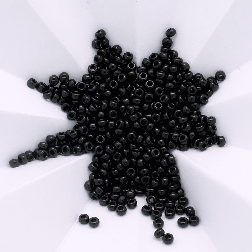 8 grammes de perles Miyuki Rocailles 11/0 Noir N°401