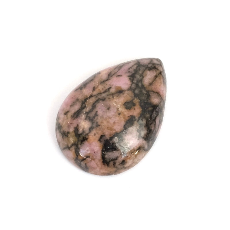 Cabochon pierre naturelle Goutte 25 x 18mm Rhodonite