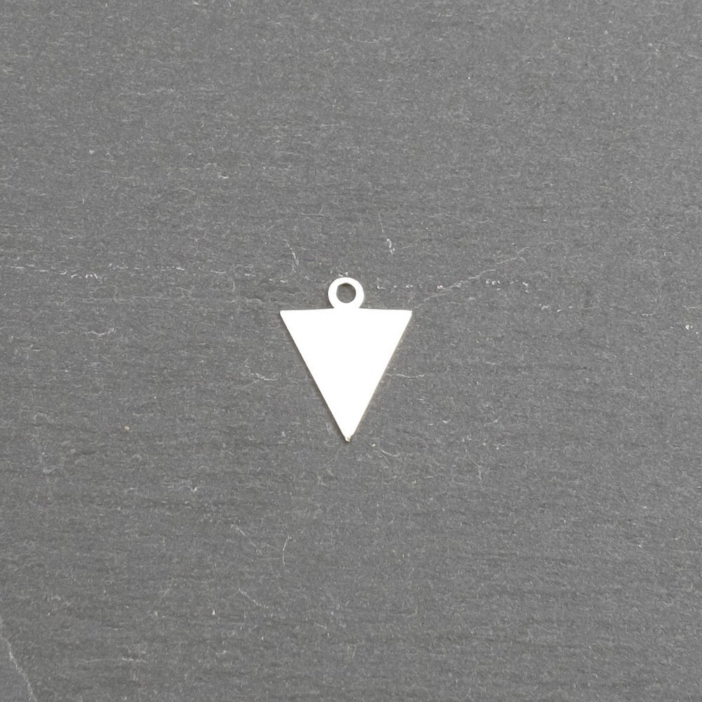 2 Pendentifs petits triangles en Argent 925