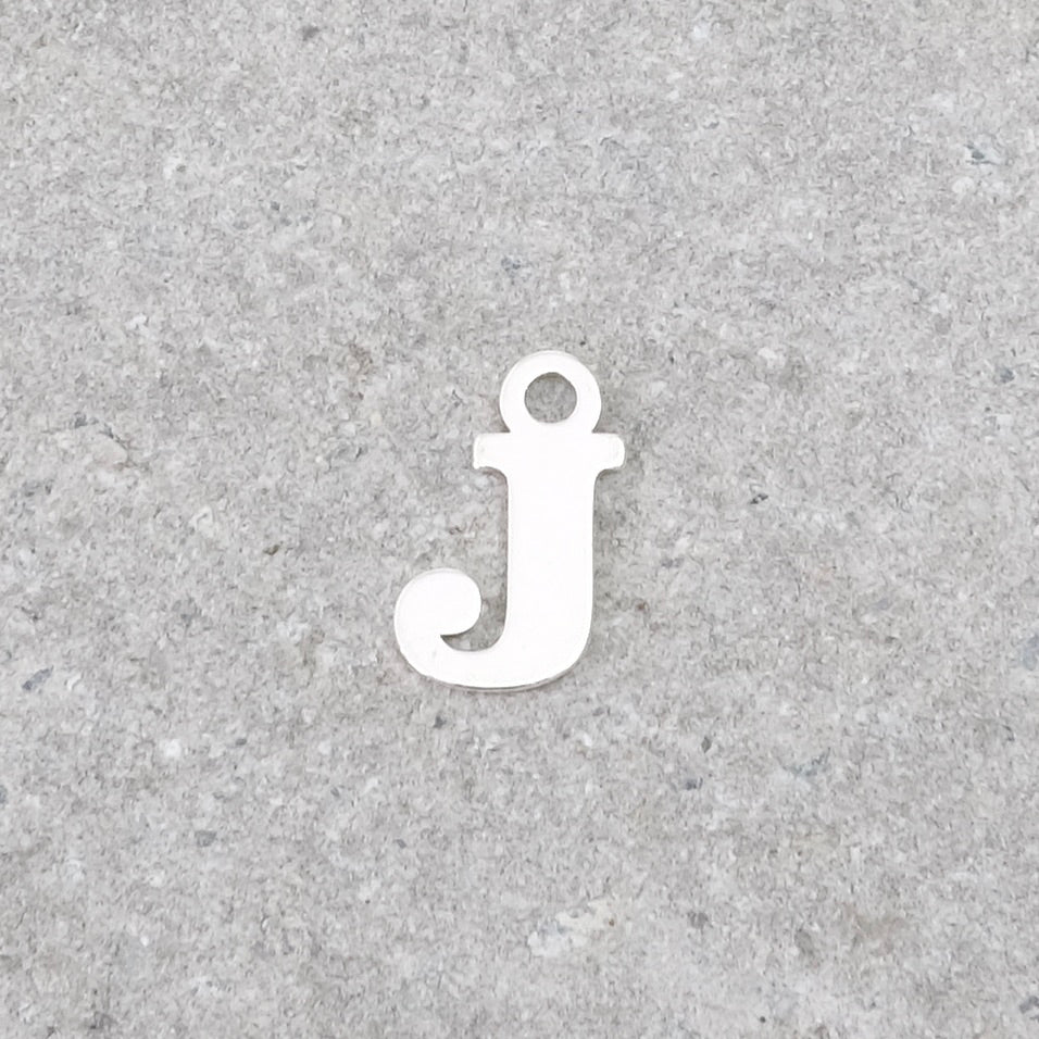 Pendentif lettre J en argent 925