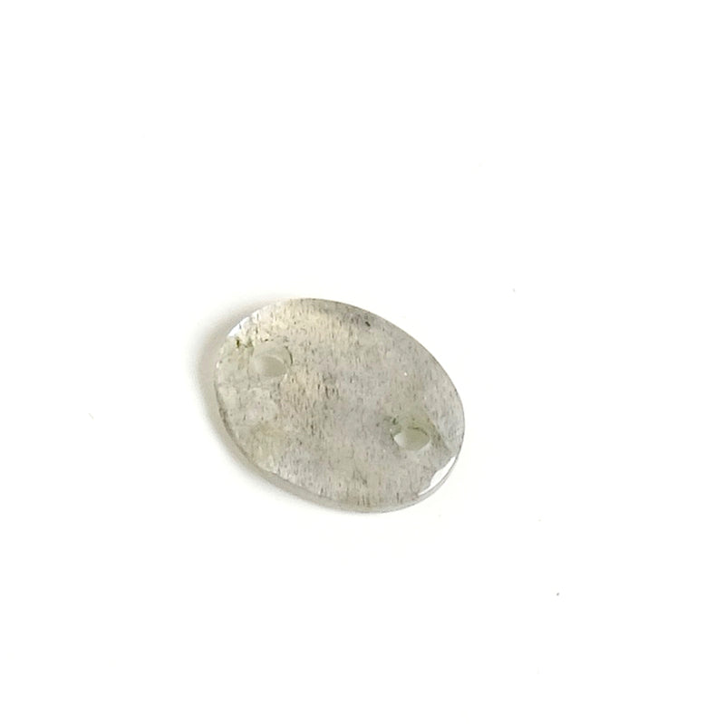 Connecteur Ovale 8x10mm en pierre naturelle Labradorite