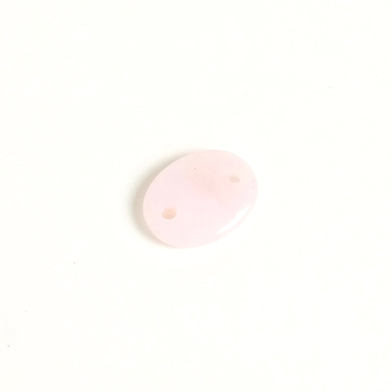 Connecteur Ovale 8x10mm en pierre naturelle Opale rose