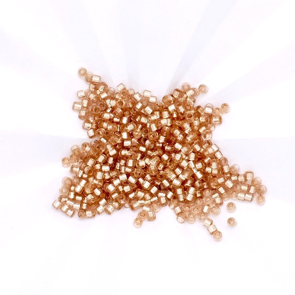 8 grammes de perles Miyuki Délica 11/0 Duracoat S/L Dyed Mica N°2155 