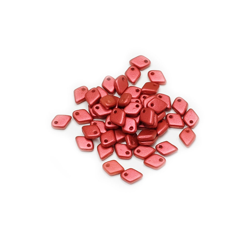 Perles Losanges 5mm en cristal de Bohème Lava Red par 2grammes
