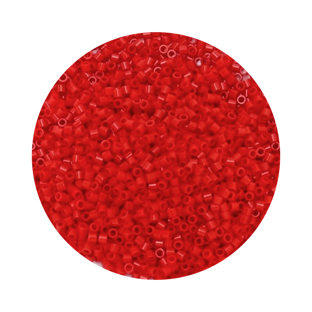 5 grammes de perles Miyuki Délica 15/0 Opaque Dark Cranberry DBS 0723