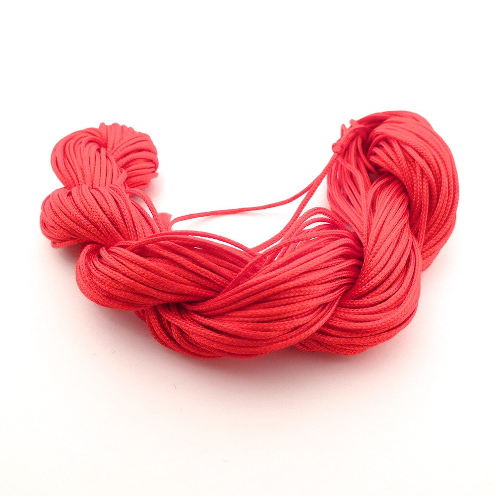 25 mètres de fil de nylon Shambala rouge de 1mm.