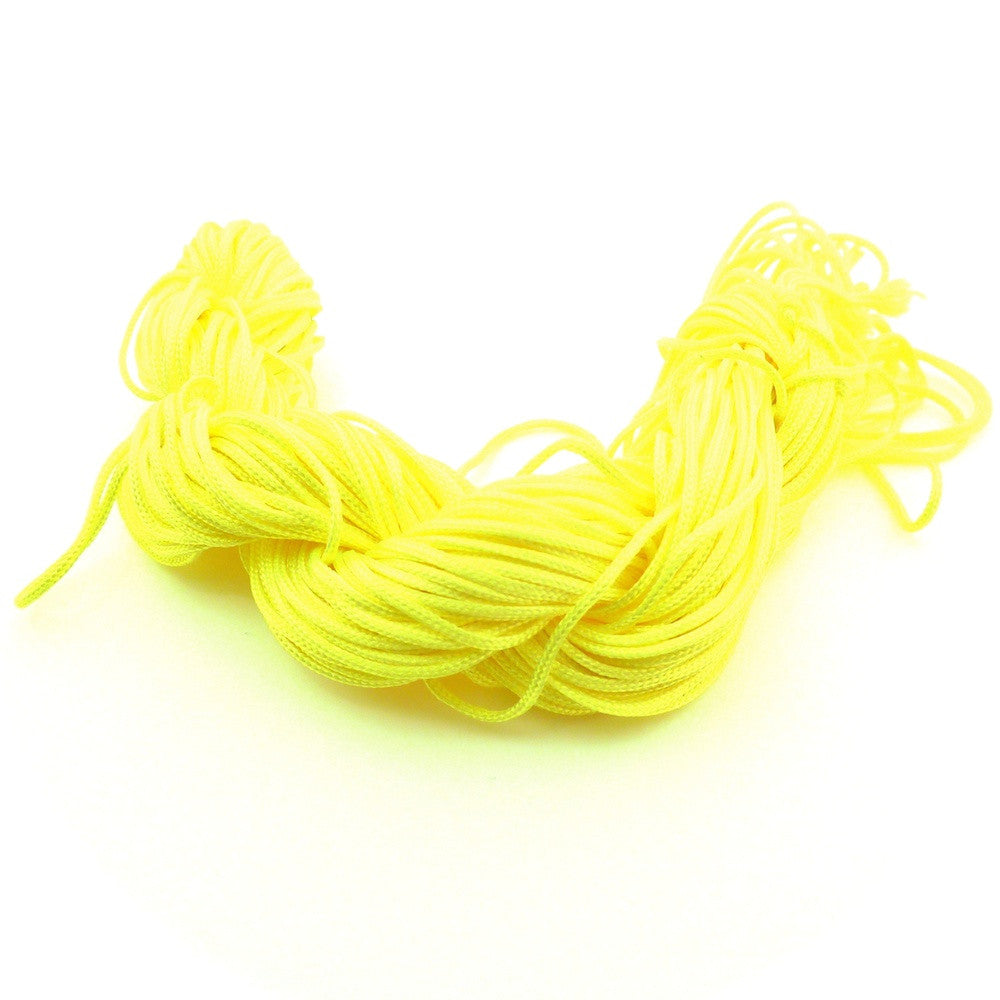 Fils de nylon Shambala jaune fluo de 1 mm de diamètre.