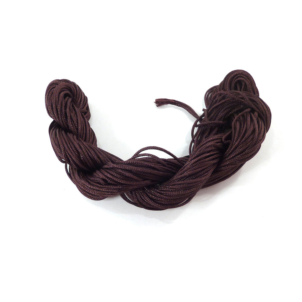 25 meters of Nylon Shambala Wire 1mm Brown Perles Corner